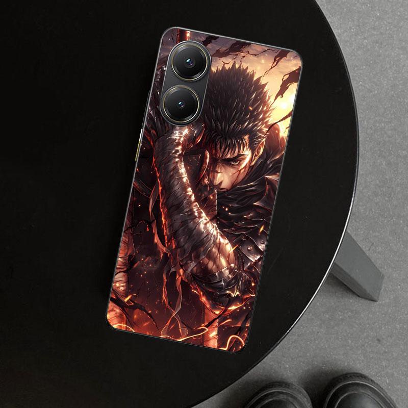 Guts B-Berserks Anime Phone Case Cover for Xiaomi Poco X6 X5 X7 Pro F7 Ultra Redmi 15C 15 13C 13 12C 12 10C 10 10A 9C 9A 9T 9 Co