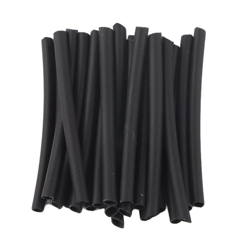 200 Psc Black Heat Shrinking Tube Set 2:1 Shrinking Ratio 10.4MPa 70 110 Celsius  Shrinkage Temp