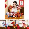 Peluche Cheval Porte-Bonheur du Nouvel An Chinois Avec Remplissage en Coton PP Pour les Cadeaux de la Fête du Printemps