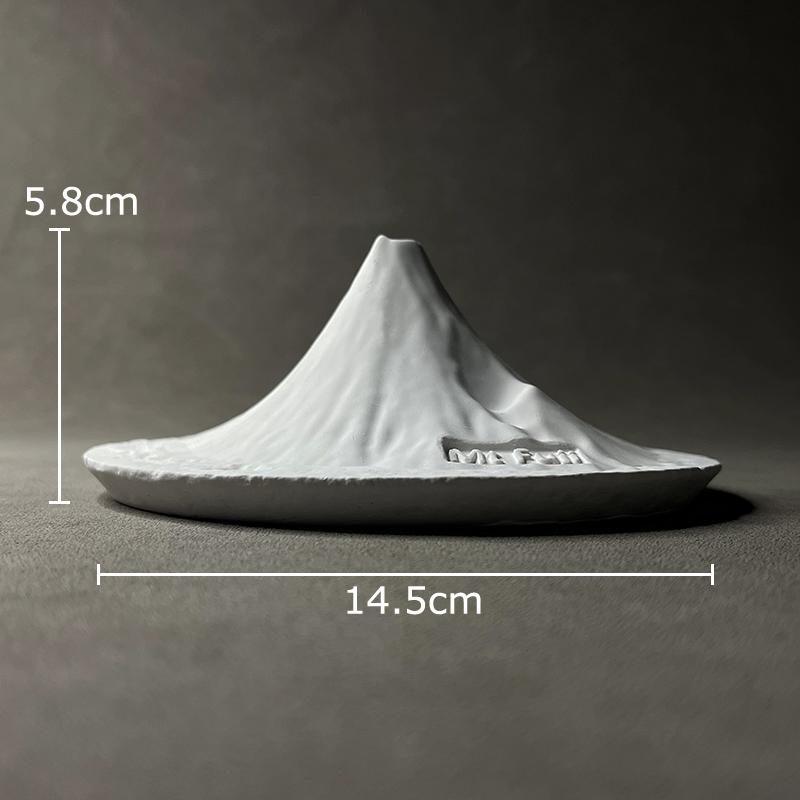 Fuji Mountain Landscape Plaster Statue Table Decoration Creative Ornaments Fuji Mountain Model Sculpture Room Aesthetic Decor