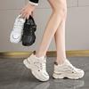 ins tide inner height-increasing shoes 2025 new spring and autumn dad shoes women's thick-soled running is not tired of feet little white sports shoes