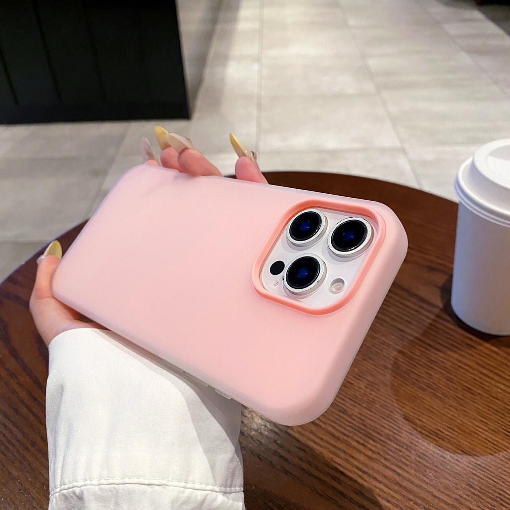 Soft Matte Candy Transparent Phone Case For For Iphone 17 Air 11 12 13 14 15 16 Pro Max Plus Funda Shockproof Silicone Bumper Cover