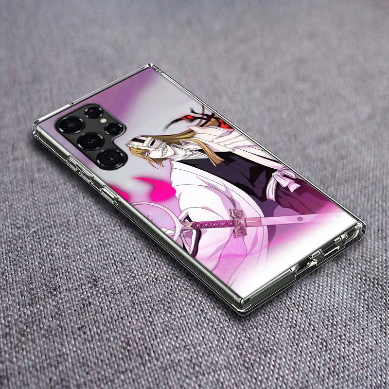 Bleach Shinji Hirako Phone Case For Samsung Galaxy S24 S23 S21 S20 FE S22 S26 Ultra S25 Edge S10 Plus Cover Clear TPU Capa Shell
