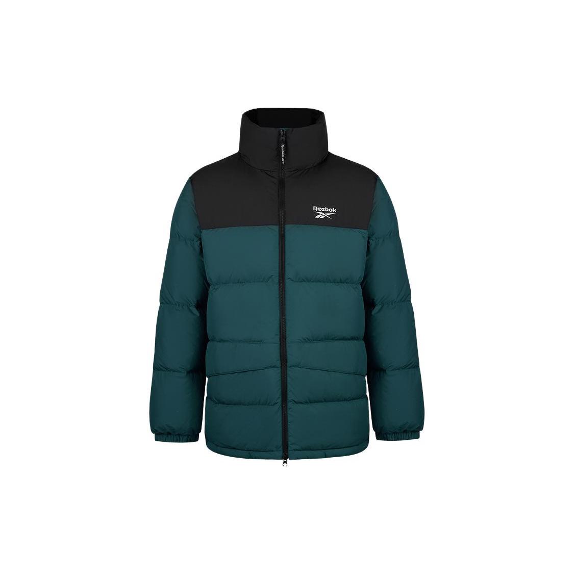 Мужские пуховики Reebok Синие С воротником-стойкой Умеренные Другие HF2779 M