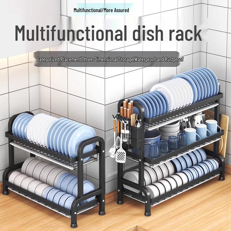 Yingbai 3-Tier Countertop Dish Drying Rack