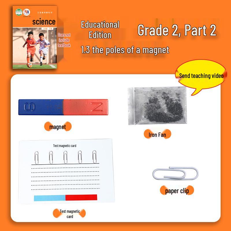 

Second Grade Science Experiment Kit: Textbook Edition with Materials & Magnet Poles