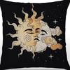 Tarot Printed Line Pillow Cover Moon Star Home Bedroom Sofa Pillow Cushion Cover