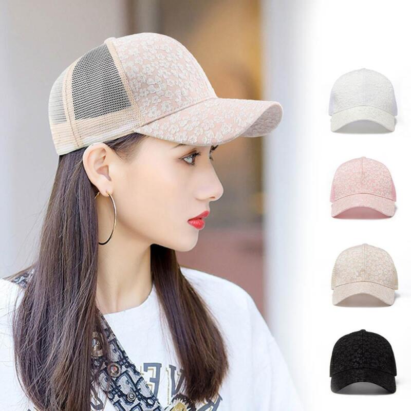 Women's Lovely Lace Embroidered Flower Baseball Cap