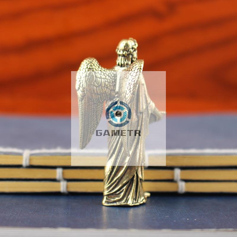 1PC Brass Angel Statue Figurines, Desktop Decorations, Creative Crafts, Small Bronze Ornaments For Home Decor