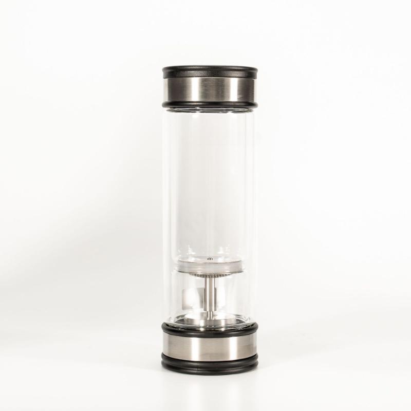 

Чашки для замачивания с разделением чая. Двухслойные стеклянные чашки. Фильтр для чая. Высококачественные портативные чашки для мужчин и женщин. 301-400ml чёрный