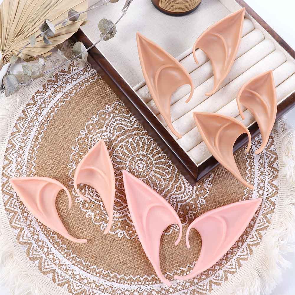Unisex Fairy Cos Accessories Photography Props False Ears Elf Ears Ear Cuff Jewelry Women Earrings
