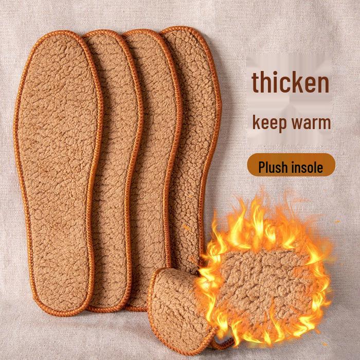 

Зимние теплые стельки из овечьей шерсти: Утолщенный, Удобный, Дезодорирующий Хлопок 39