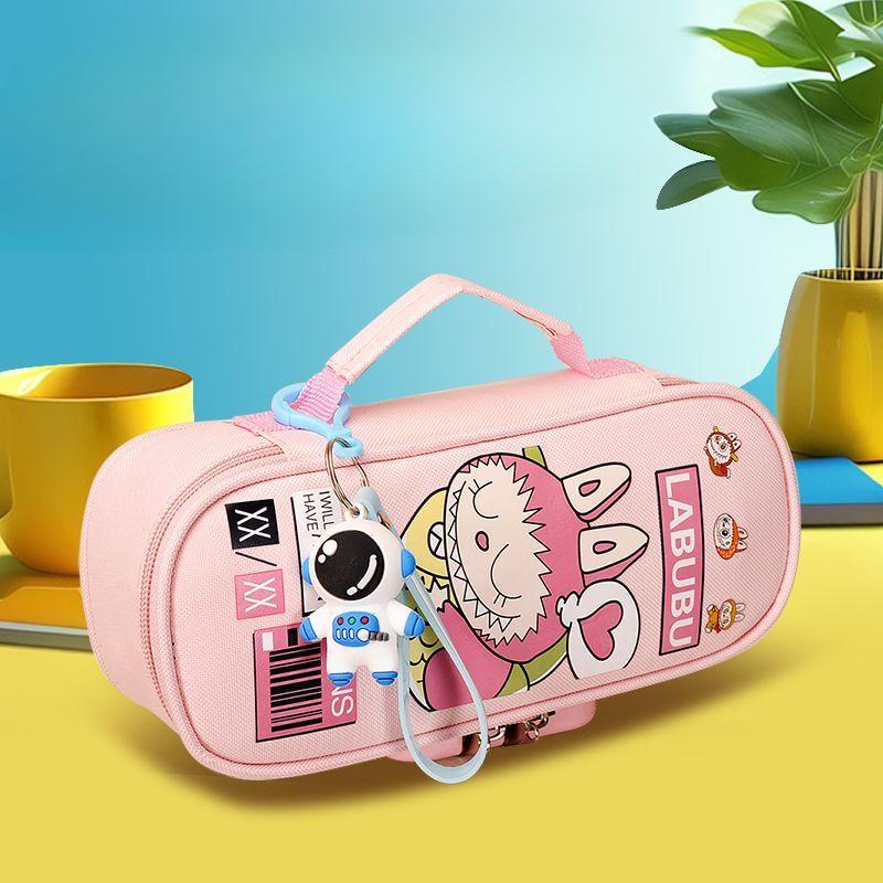 

Пенал с кукольным рисунком, кодовый замок, пенал, водонепроницаемый мультяшный легкий пенал большой вместимости