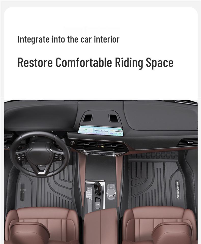 TPE Full Coverage Car Floor Mats for A4L, Magotan, Q5L, Passat, Camry, Accord, A6, Tiguan L, Xingyue