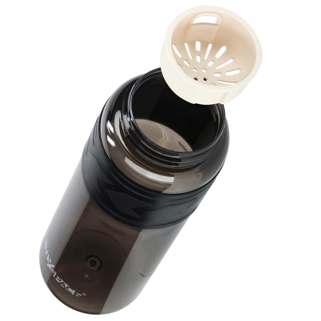 Tritan Water Bottle 1000Ml With Measuring Cup - Black