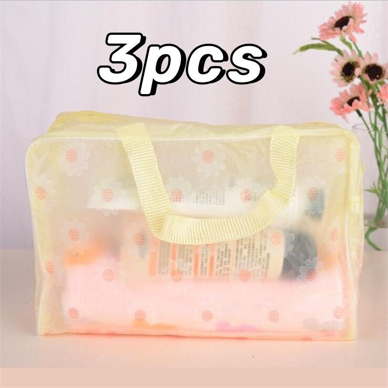 1-5pcs Waterproof Cosmetic Bag Travel Folding Toiletry Handbag Large Capacity Wash Toothbrush Storage Organizer Portable Bags