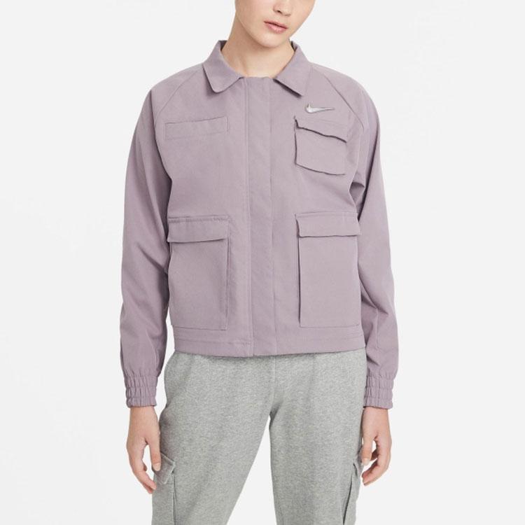 Nike Sportswear Swoosh Multi-Pocket Woven Jacket Women Jacket Light-Purple CZ8900-531