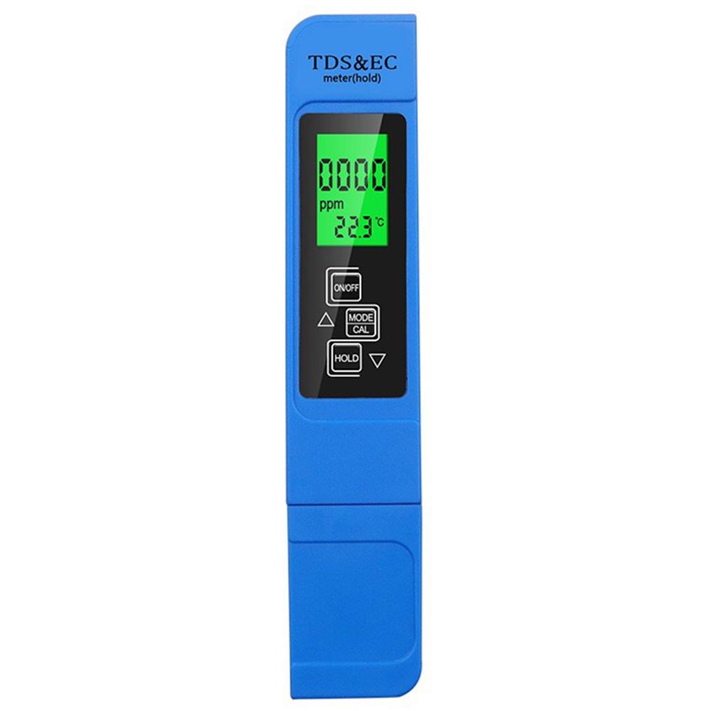 

3-in-1 Water Quality Detector Digital LCD TDS EC Meter Pen Temperature Tester with Backlit B