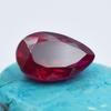 Ring Size 21.40 Carat Natural Red Ruby CERTIFIED Pear Cut Loose Gemstone
