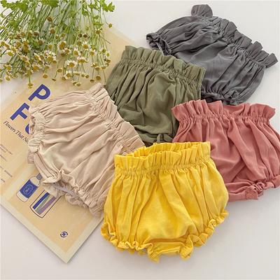 Baby Baby Cotton Hemp Big PP Spodenki Chleb Spodnie Spodnie z pąkami kwiatów Dyniowe spodnie