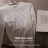 Tangge Women's Long-Sleeve Seamless Mulberry Silk Top - Soft, Elastic, Light, and Warm Round Neck Shirt