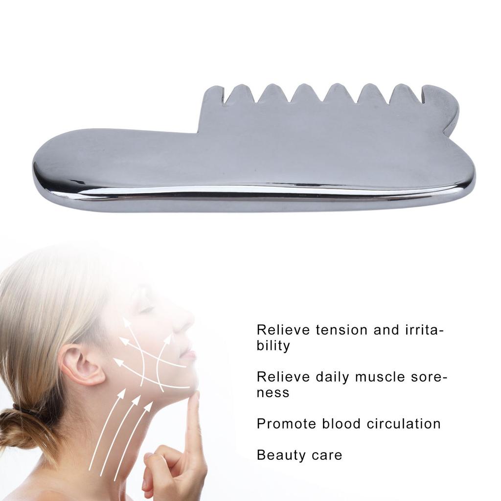 Scraping Scalp Comb Gua Sha Comb Terahertz Massage Lightweight Portable Shaving V Face Beauty Comb V Face Grooming Comb