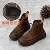 Leather Martin boots autumn and winter new handmade thick-soled women's boots top layer cowhide casual short boots