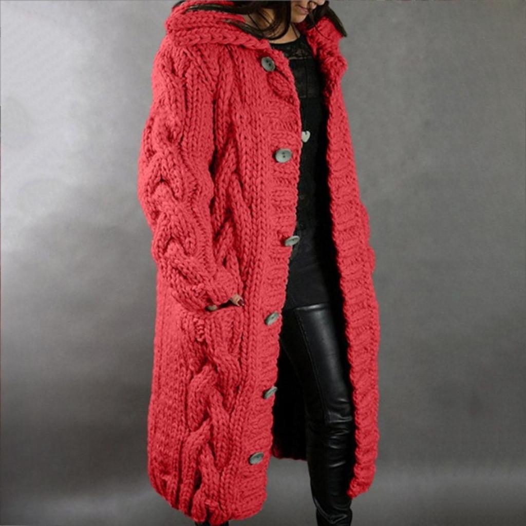 Ladies, Buttons, Cardigans, Sweaters, Knitwear, Warm Shirts, Casual Jackets, Collars, Long Sleeves, Loose Fit