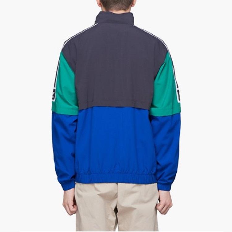 Adidas Originals Trefoil Colorblock Retro Windbreaker Jacke V1 Herren Jacke Blau Schwarz EC7329