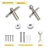 Adjustable Pivot Window Hinges Heavy-Duty Silent Rotation Mounting Hardware Anti-Rust Coating for Coastal Area Window Use
