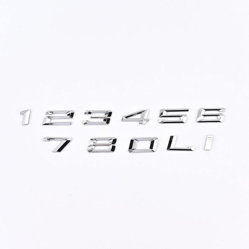 DIY Letters Numbers Badge ABS Car Emblem For Old BMW Models Car Trunk Logo Nameplate Sticker Replacement