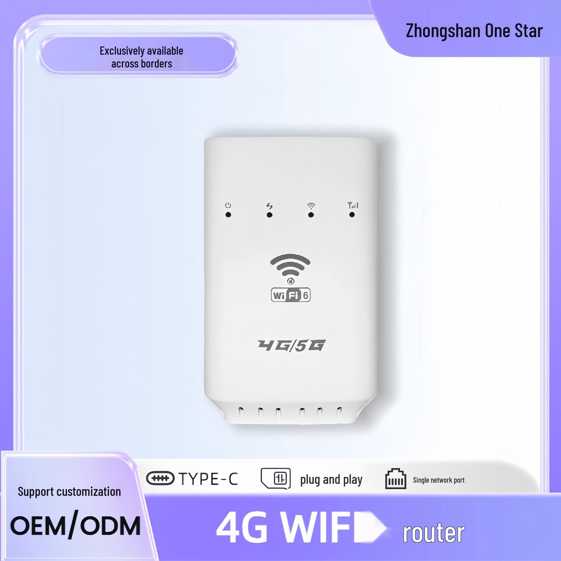 

4G Wireless Mini Router 300Mbps Columnar Port, CP105 WiFi Router UK Plug