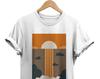 Abstract Sunset Landscape T-shirt: 90s Minimalist Graphic Tee
