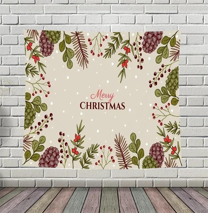 Рождественский простой креативный гобелен для гостиной — фото 10