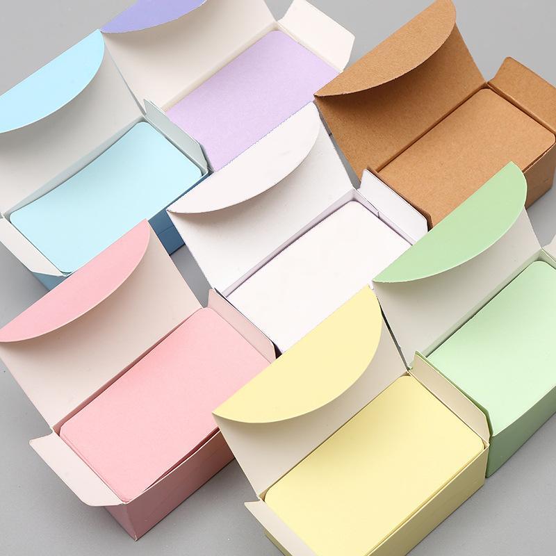 100 Sheets Assorted Color Kraft Paper Gift Boxes Easy Closure Sturdy Build for Party Favors Wedding Birthday Gift Packaging