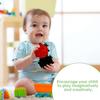 3D Ladybug Pop Fidget Toy, Squishies Sensory Bubble Popper Push Squeeze Balls Stress Relief Early Education Toys Gift Christmas