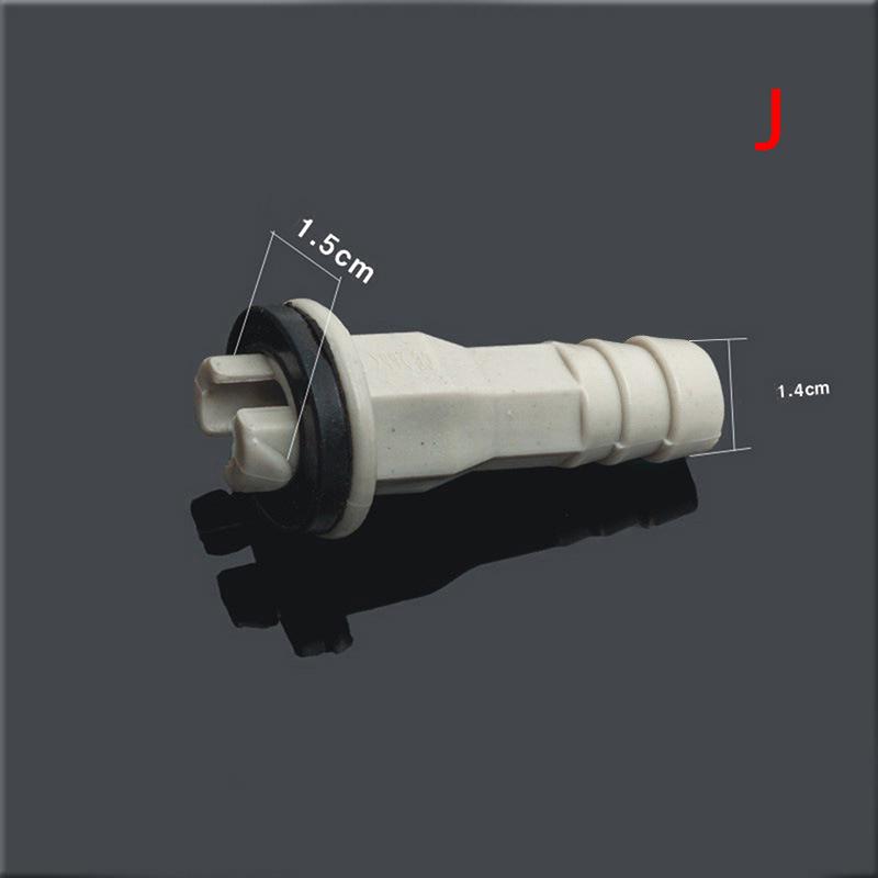 Air Conditioner Ac External Unit Drain Hose Connector Elbow Fitting With Rubber Ring