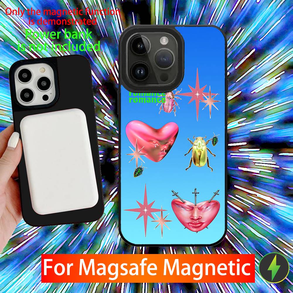 

Fontaines DC Romance Phone Case For iPhone 16,15,14,13,12,11,Pro,Max,Plus,Mini,SE New Magsafe Magnetic Wireless Charging iPhone16pro