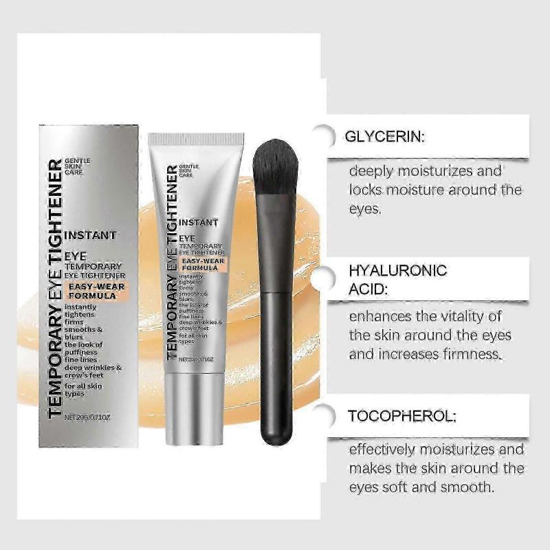 Sofortiger Augenstraffer, Temporäre Augenstraffungscreme, Reduziert Tränensäcke unter den Augen, Dunkle Augenringe & Falten, Schwellungen, Strafft die Haut, Anti-Aging Feine Linien