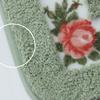50X50Cm Rural U-Shaped Toilet Seat Cushion Cover, Toilet Water Absorbing Floor Mat, Door Mat, Waterproof and Anti Slip Foot Mat, Bathroom Carpet