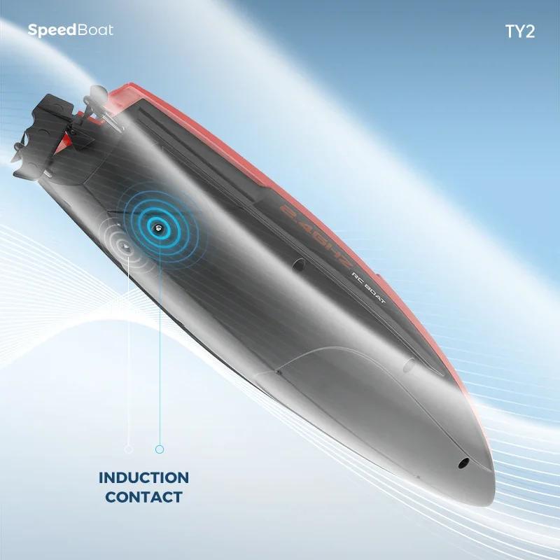 2.4G 100M RC Wireless Boat Ship Kids Gift Outdoor Toys Electric Rechargeable Water High Speed Remote Control Speedboat Kid Gifts
