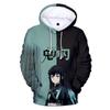 Unisex Anime-Inspired 3D Digital Print Hooded Sweatshirt Loose Fit Casual Streetwear