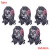 5Pcs/Lot Punk Animal Patch  Iron On Embroidery Patches For Clothing Thermoadhesive Patches On Clothes Hip Hop Patch For Clothes