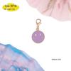 Smiling Face Gold Zinc Alloy Pendant Keychain Accessory