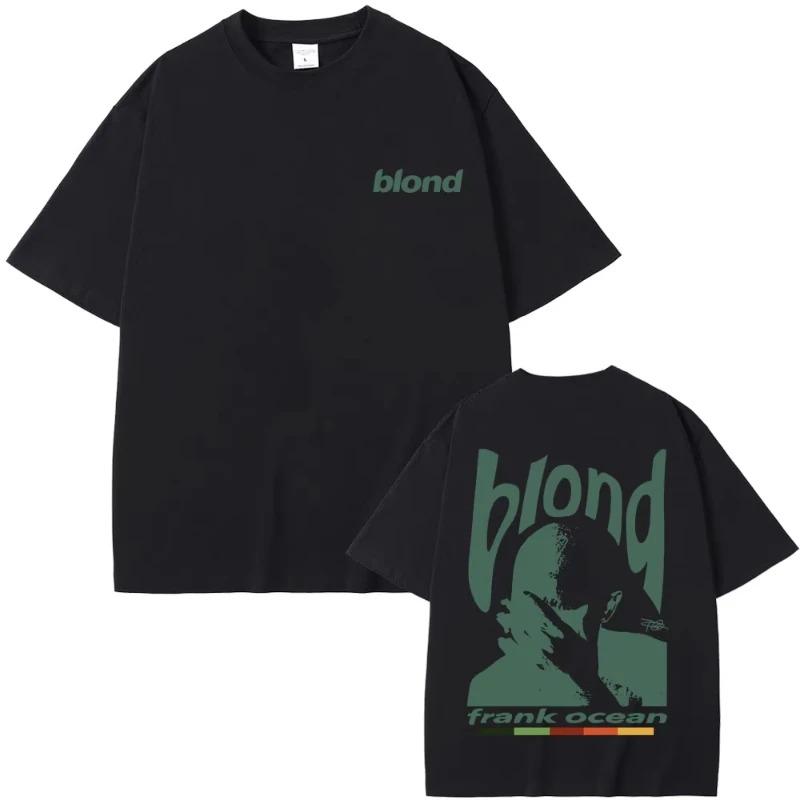 Rapper Frank Ocean Graphic TShirt Hip Hop Blonde Album TShirt Fashion Loose Pure Cotton TShirt Women And Unisex Tshirt