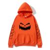 Halloweenská mikina Kawaii duch dýně potisk Unisex mikina Módní ležérní Podzim Zima Dlouhý rukáv Pánská pulovrová mikina