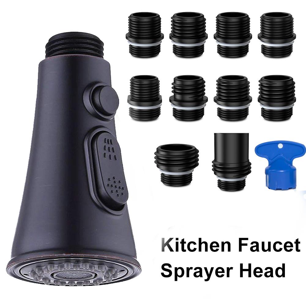 

Замена головки кухонного смесителя 3 режима распыления 9 насадок Распылитель Водосберегающий Душ Смеситель для раковины в ванной комнате матовый черный