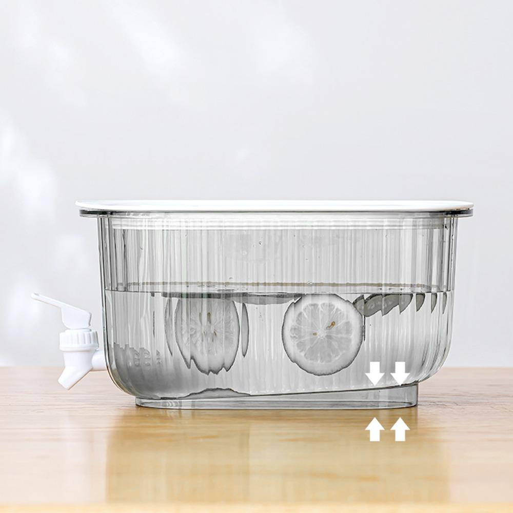 PET Beverage Dispenser 4L Water Dispenser Thickened Drink Dispenser  For Home