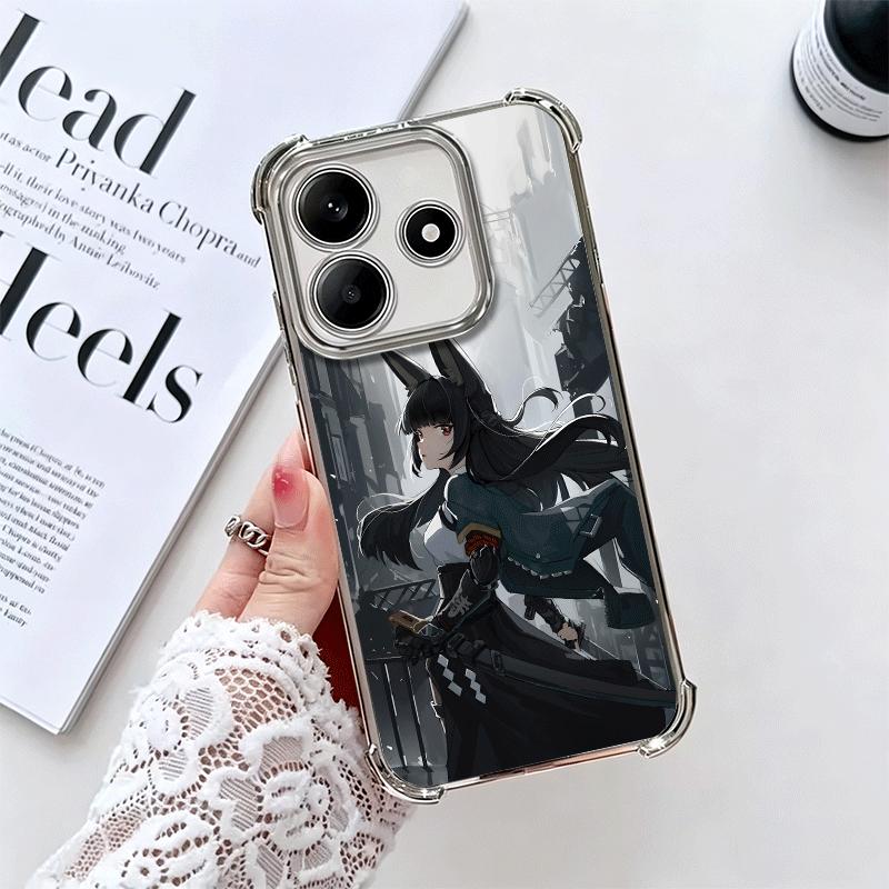 Zenless Zone Zero Hoshimi Miyabi Soft Phone Case For Xiaomi Redmi Note 14 15 Pro Plus 13 12 11S 11T 5G 10 9S 9 Plating Anti-Fall
