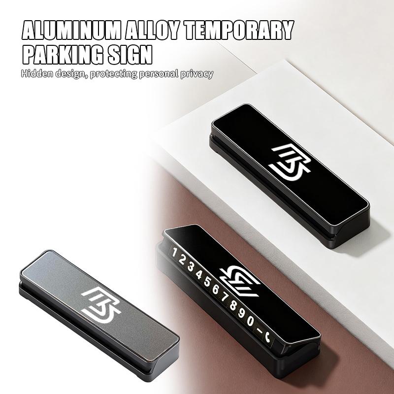 For Mazda Car Temporary Parking Number Plate Metal Material Adjustable Auto Supplies 2 3 4 5 6 7 8 323 626 CX5 CX7 CX9 RX8 MX3 IUE2